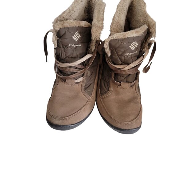 Women's Columbia Tan Boots 8.5 Winter Fall - Picture 1 of 6